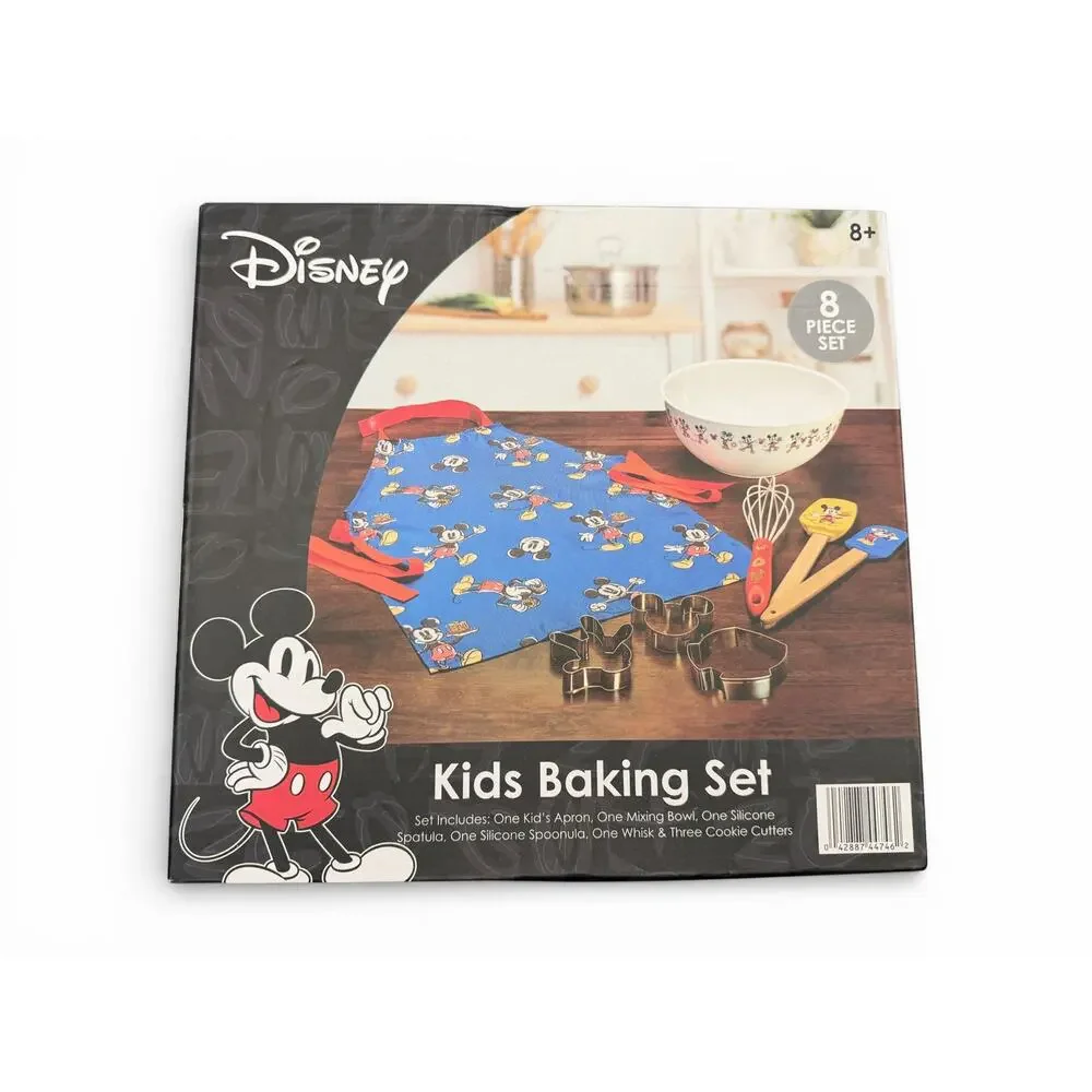 Disney Mickey Mouse Kids Baking Set 8pc NEW Sealed